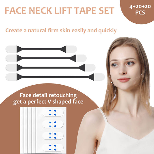 UbodyOasis 2-in-1 Face Lift Band and Tape for Lifting and Eliminating Wrinkles, Invisible Make Up Tool