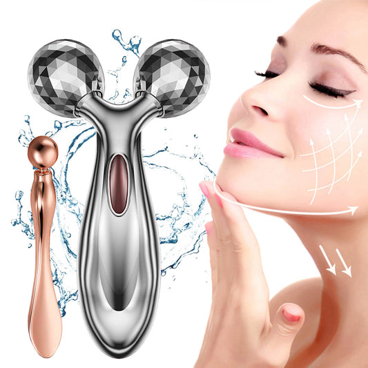 UbodyOasis 2-in-1 Face Massager Roller with 3D Roller Technology for Face and Body Wrinkle & Anti-Aging