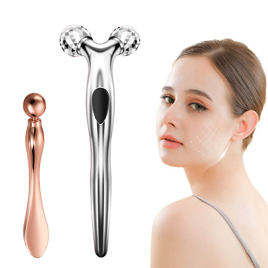 UbodyOasis 2-in-1 Face Massager Roller with 3D Roller Technology for Face and Eyes Wrinkle & Anti